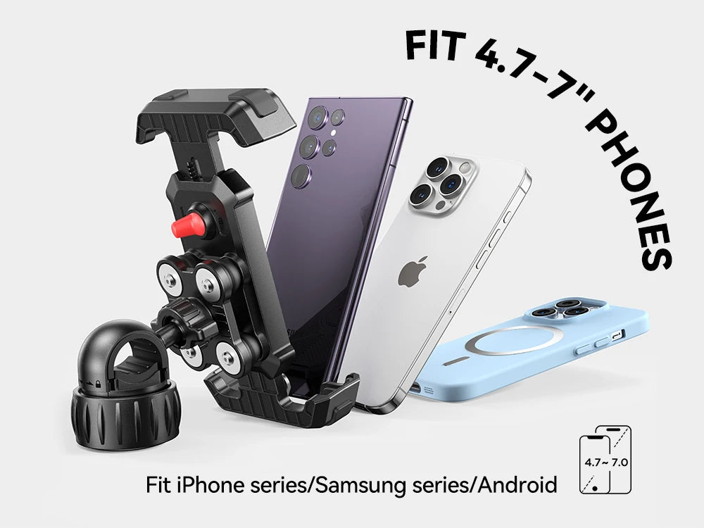 Anti Shake Motorcycle Phone Holder by Snagg A Phone Holder