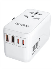 65W/100W GaN International Travel Adapter with 2USB 3 Type C by Snagg A Travel Adapter