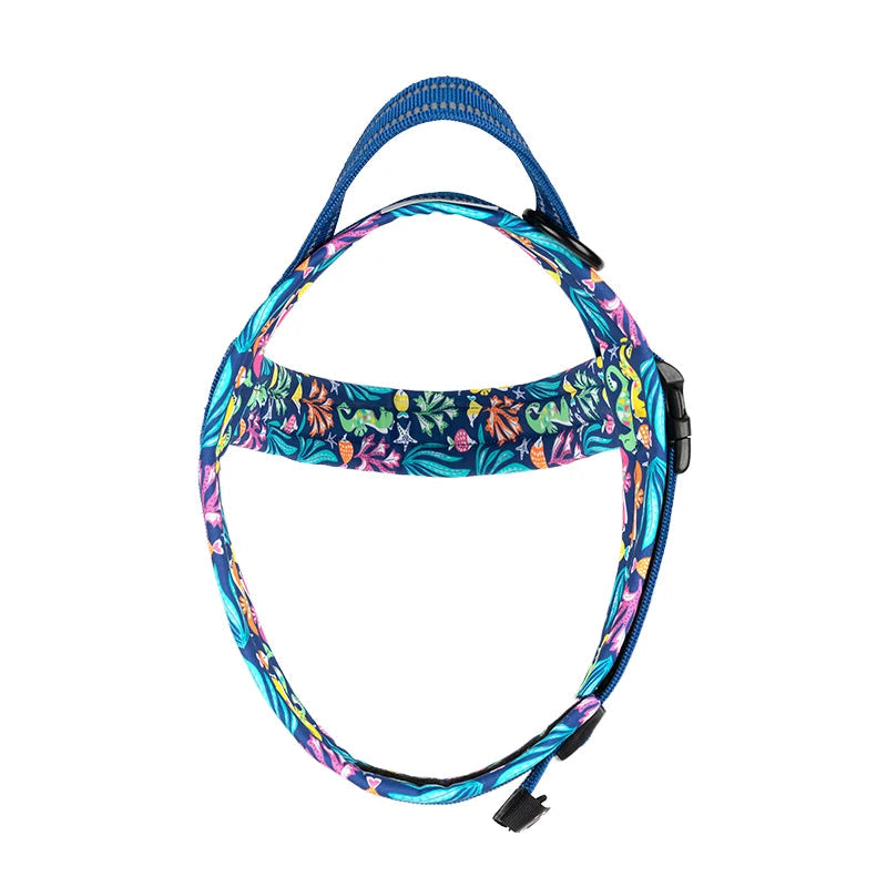 Floral Print Mesh Padded Dog Harness by Snagg A Harness