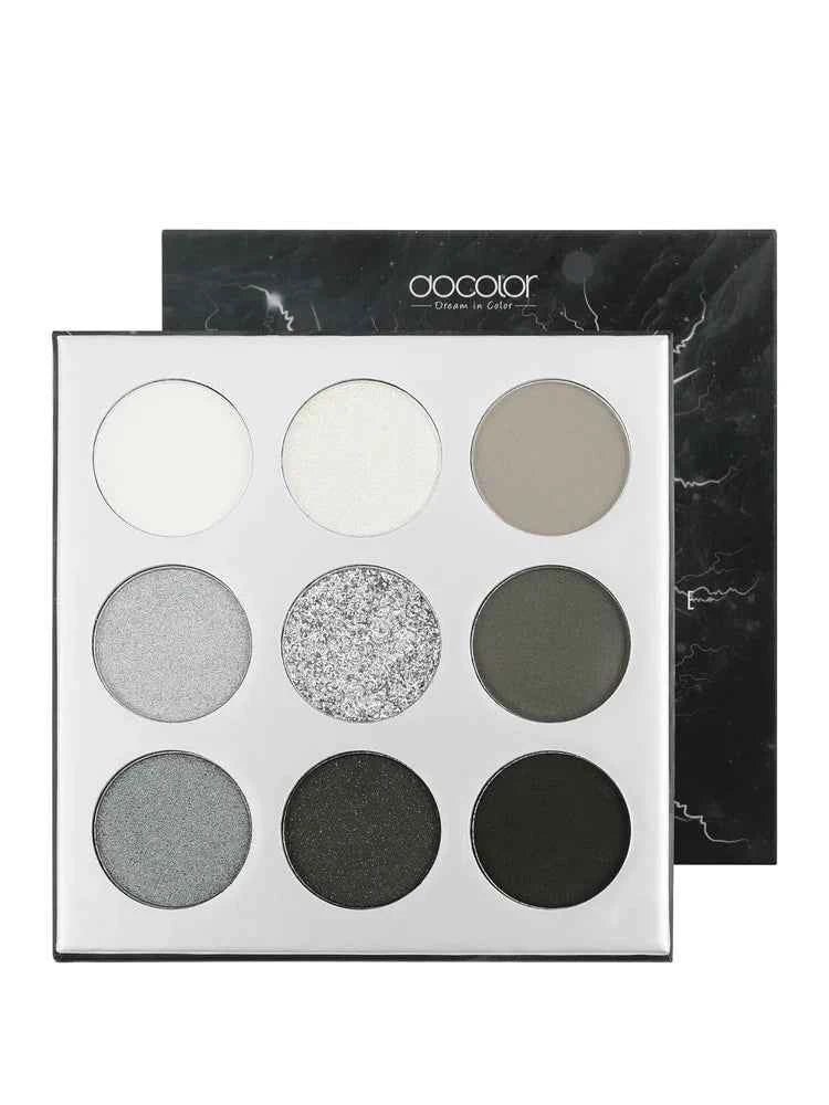 Black Gemstone Smokey Eye Palette – 9 Color High Pigment Shadow Collection for Goth, SFX, and Nighttime Glam