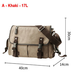 Vintage Canvas & Leather Men’s Travel Duffle Bag by Snagg It Bags
