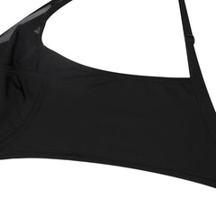 Plus Size V-Neck Minimizer Bra | Lace Mesh Underwire Full Coverage Non-Padded Ultra-Thin