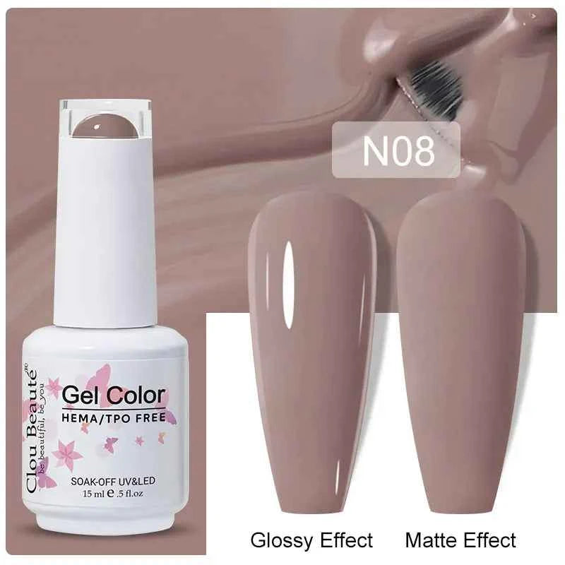 Professional 15ml HEMA & TPO Free Gel Polish – High-Performance Red & Multi Tone Semi Permanent Varnish