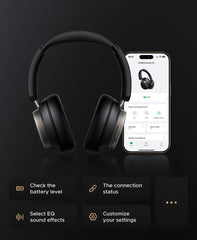 Wireless ANC Headphones | Bluetooth Over-Ear Hi-Res Headset (120H Playtime) by Snagg A Headphone