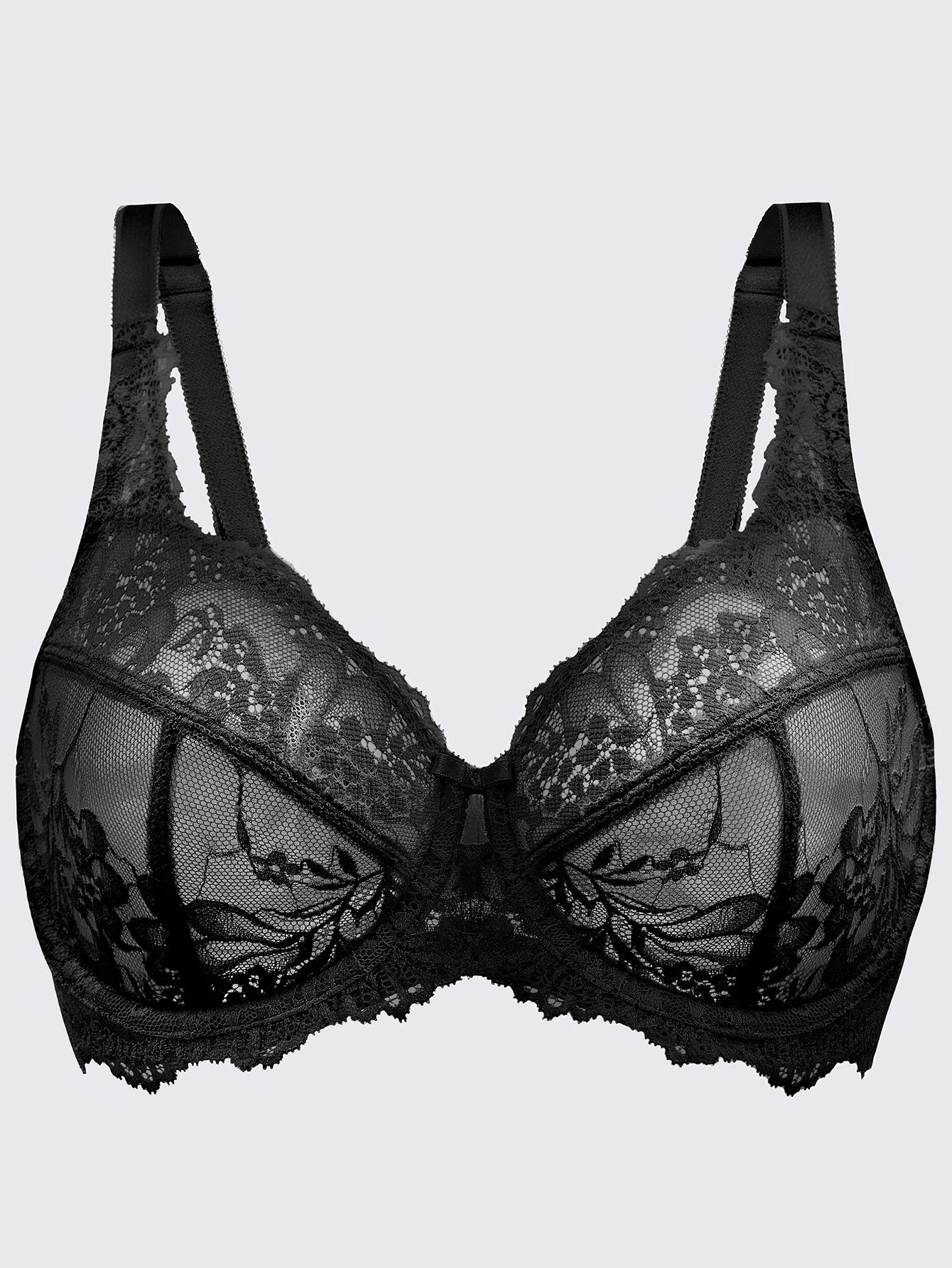 Plus Size Minimizer Bra | Full Coverage Lace Underwire Unlined