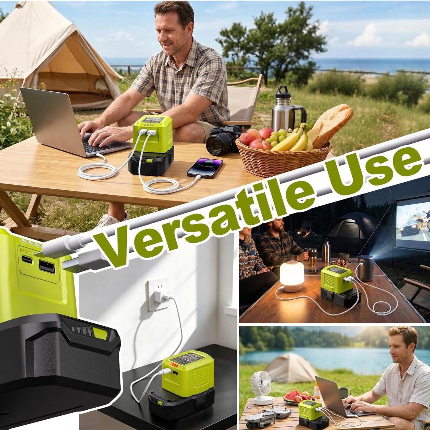 100W USB-C charger and power adapter for Ryobi 18V batteries – image 6