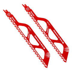 Professional Carbide Masonry Reciprocating Saw Blade | 12" & 18" Demolition Blades for Aerated Concrete, Brick & Cinder Block