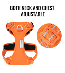 Tactical Orange Dog Harness by Snagg A Harness
