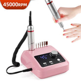 Elite 45,000 RPM Professional Electric Nail Station – High Torque Precision Drill with Dual-Mode Foot Pedal