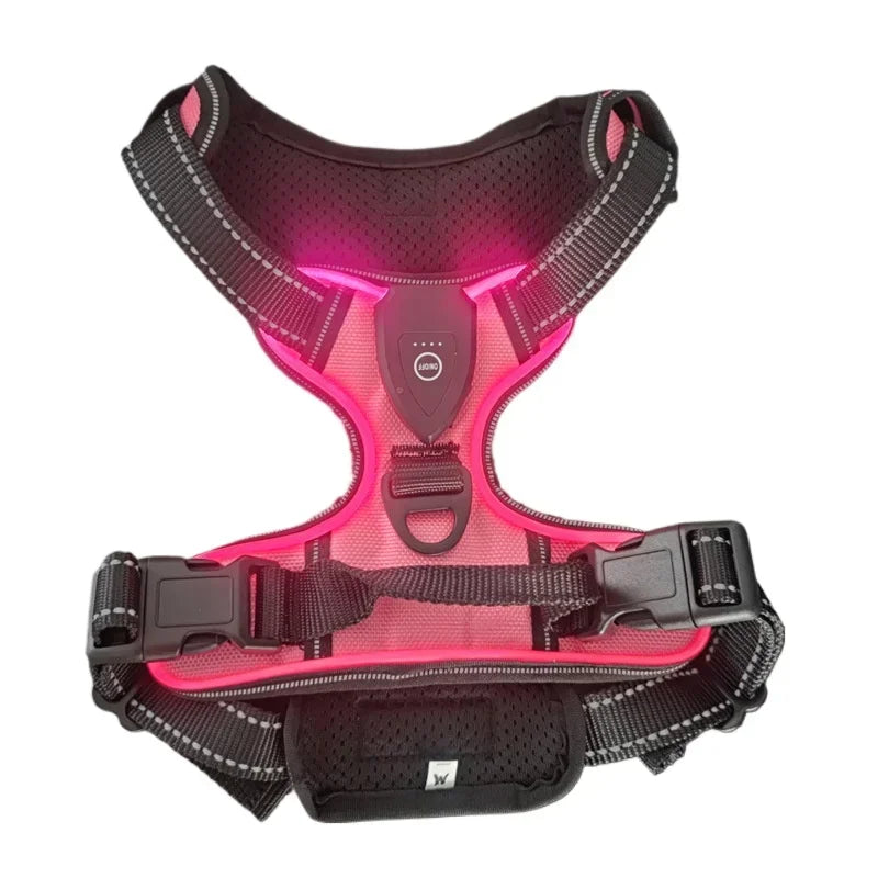 LED Luminous Dog Harness by Snagg A Harness