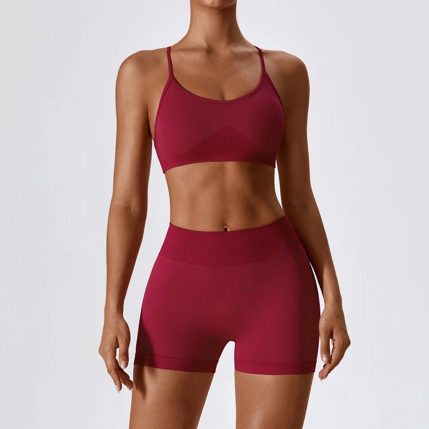 Women's 2/3-Piece Seamless Yoga Tracksuit | Gym Sports Bra & Leggings Fitness Set Sportswear
