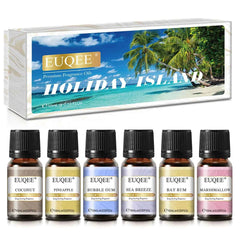 6 Piece Fragrance Oil Collection – 10ml Pure Natural Aroma Diffusion Set for Wellness & DIY Crafting