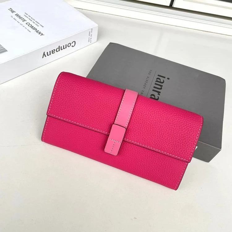 Luxury Genuine Leather Long Wallet by Snagg It Wallet