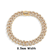 Moissanite Cuba Chain Bracelet by Snagg A Bracelet