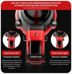 20V Brushless Auto Rivet Gun – 3.2–4.8mm Cordless Riveting Tool for Metalwork