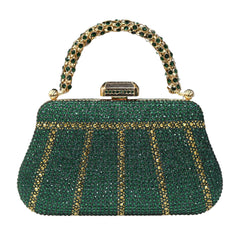 Exquisite Rhinestone Handle Evening Bag by Snagg It Purses