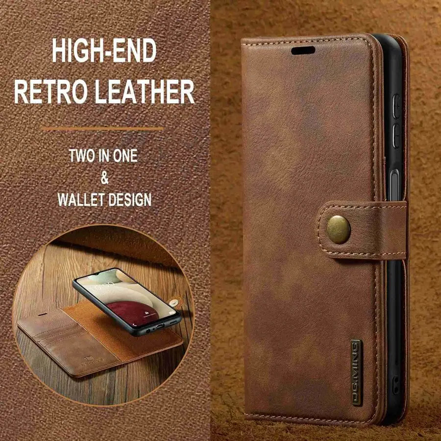 Detachable Magnetic Leather Wallet Case for Samsung Galaxy A Series by Snagg A Wallet Case