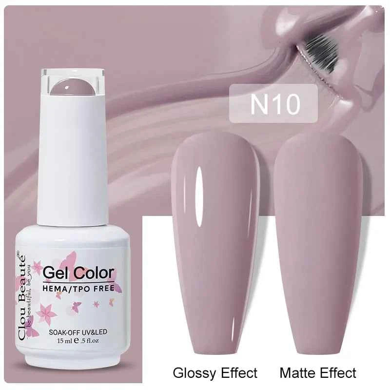 Professional 15ml HEMA & TPO Free Gel Polish – High-Performance Red & Multi Tone Semi Permanent Varnish