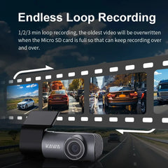 2K QHD Smart Dash Cam (D5) | 360° Rotation & Voice Control