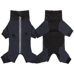Fleece Dog Jumpsuit with Closed Belly – Warm Winter Overalls for Small Dogs (Cuttable Panel)