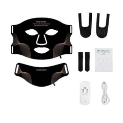 Silicone LED Face & Neck Mask – 7 Color Wireless Photon Light Therapy Device