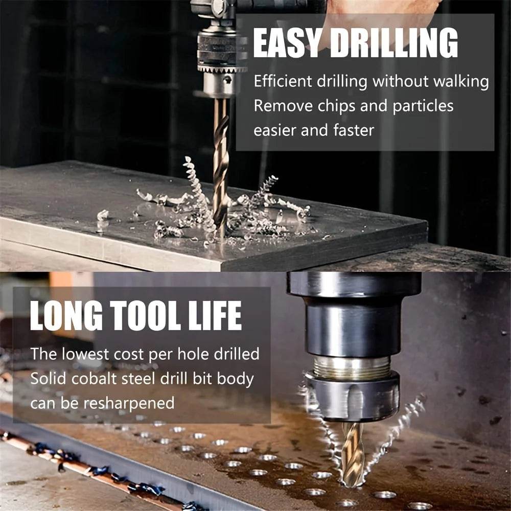 13/19/25pcs High-Speed Twist Drill Bit Set - SnaggIt
