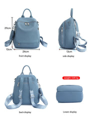 Zency Women's Genuine Leather Backpack High-Quality School Bag Travel Female Shopper Shoulder Satchel Rucksack Commuter