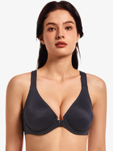 Front Closure Plunge Bra | Seamless Underwire Racerback Full Coverage