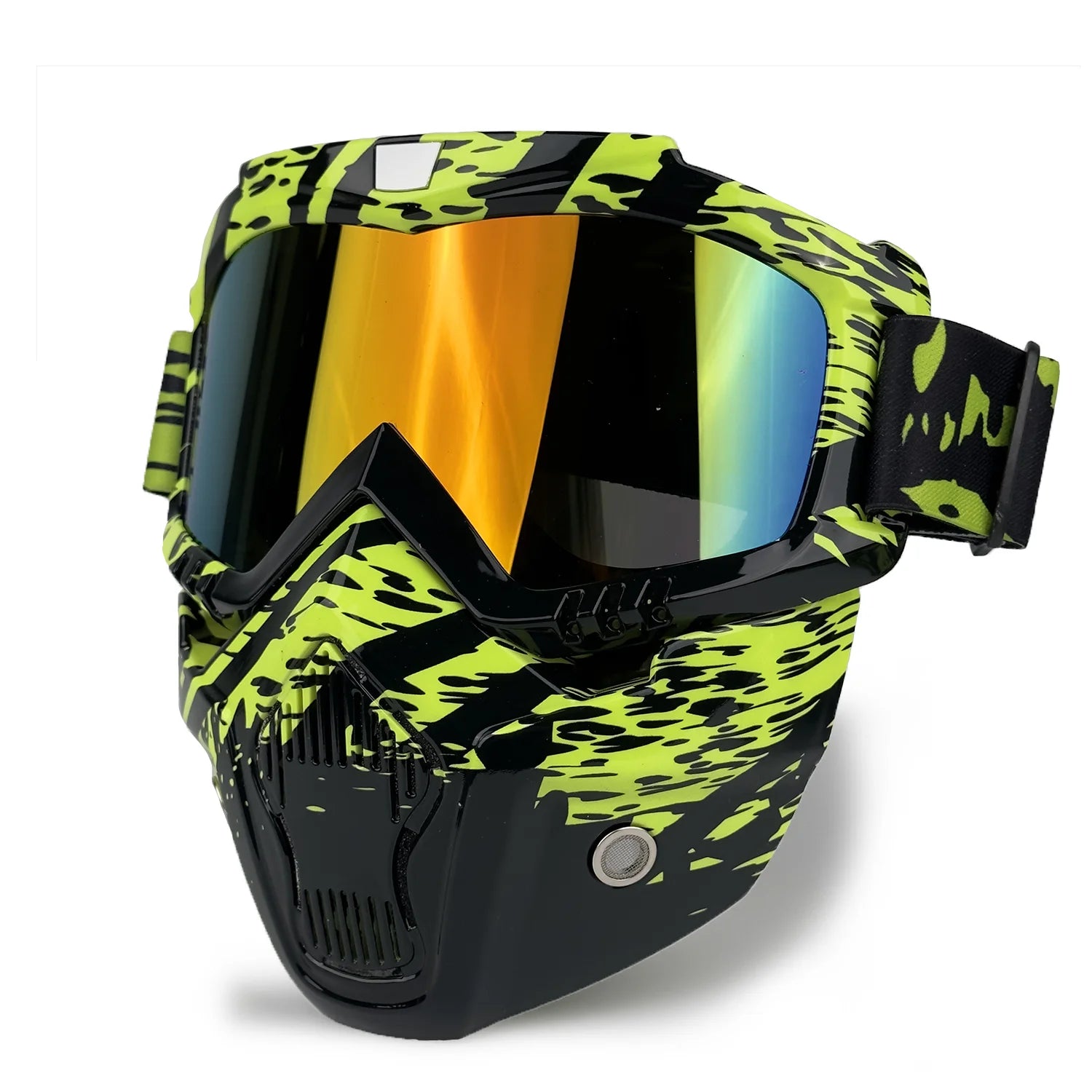 Motorcycle Face Mask with Goggles by Snagg A Motorcycle Goggles