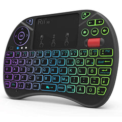 X8 Mini 2.4GHz Wireless Keyboard - 8 Color RGB Backlit & Multimedia Controller