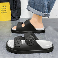 Men’s Retro Buckle EVA Slippers by Snagg A Slipper