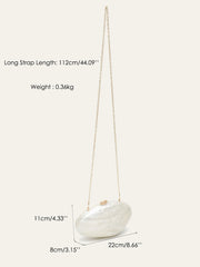 Shell-Shaped Acrylic Evening Clutch by Snagg It Purses