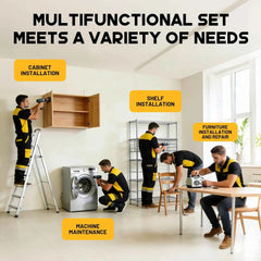 105 Pcs Professional Master Drill & Driver Set | HSS, S2 Steel & Masonry Multi-Material Kit
