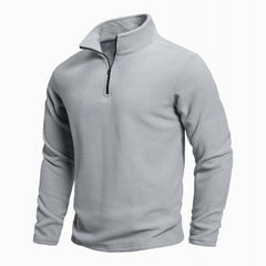 Men’s Outdoor Polar Fleece Pullover | Winter-Ready Half-Zip Thermal Top