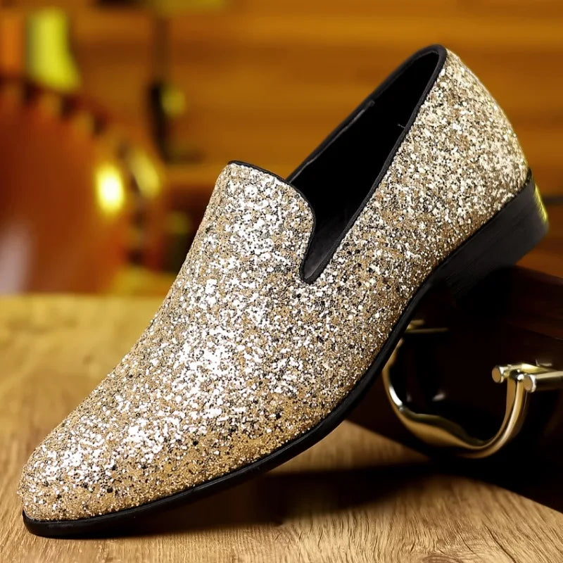 Sequin Loafers for Men by Snagg A Shoes