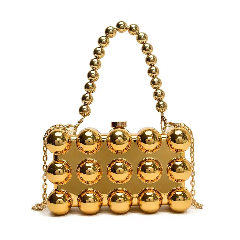 Mini Gold Chain Crossbody Bag by Snagg It Purses