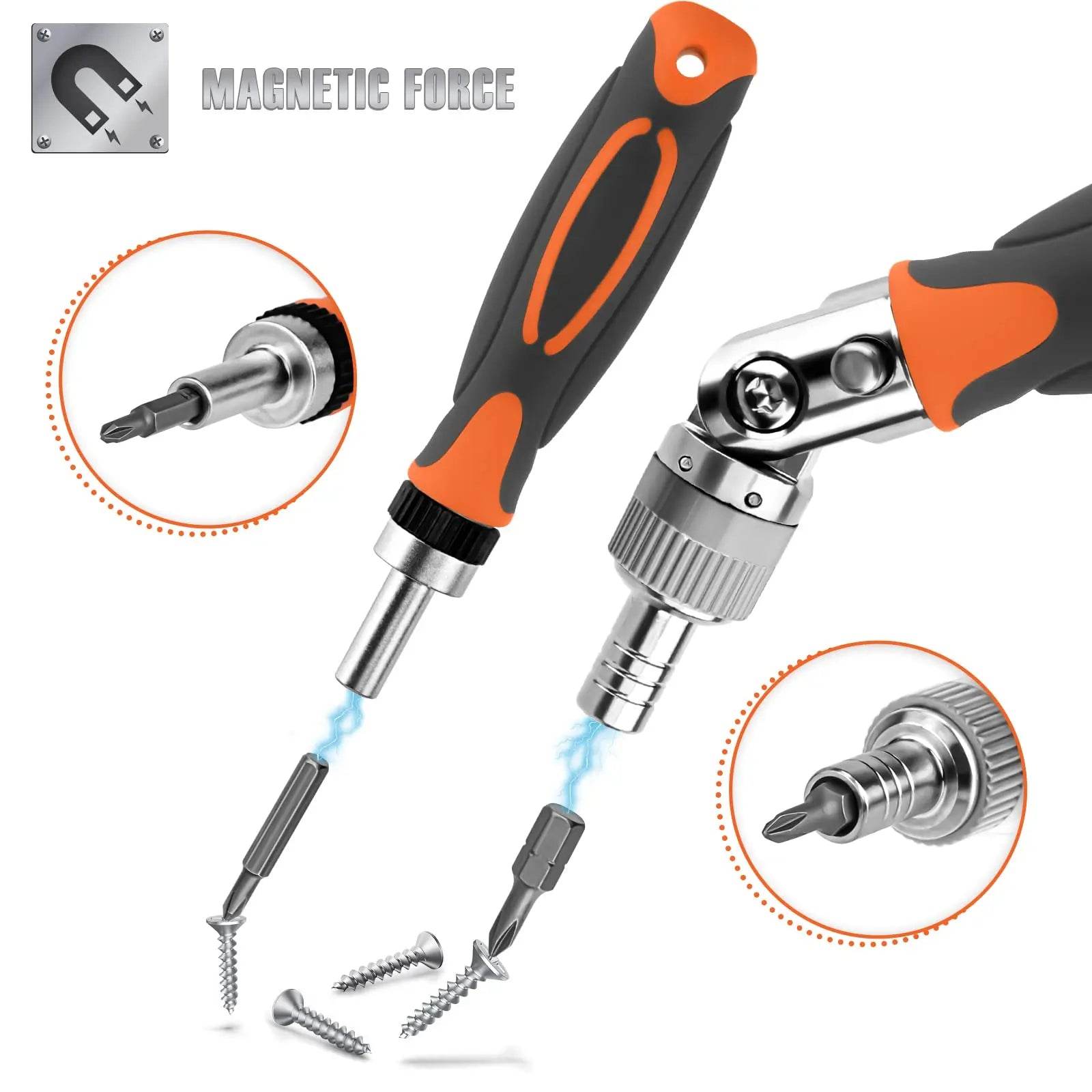 68-in-1 Magnetic Ratchet Screwdriver Set - SnaggIt