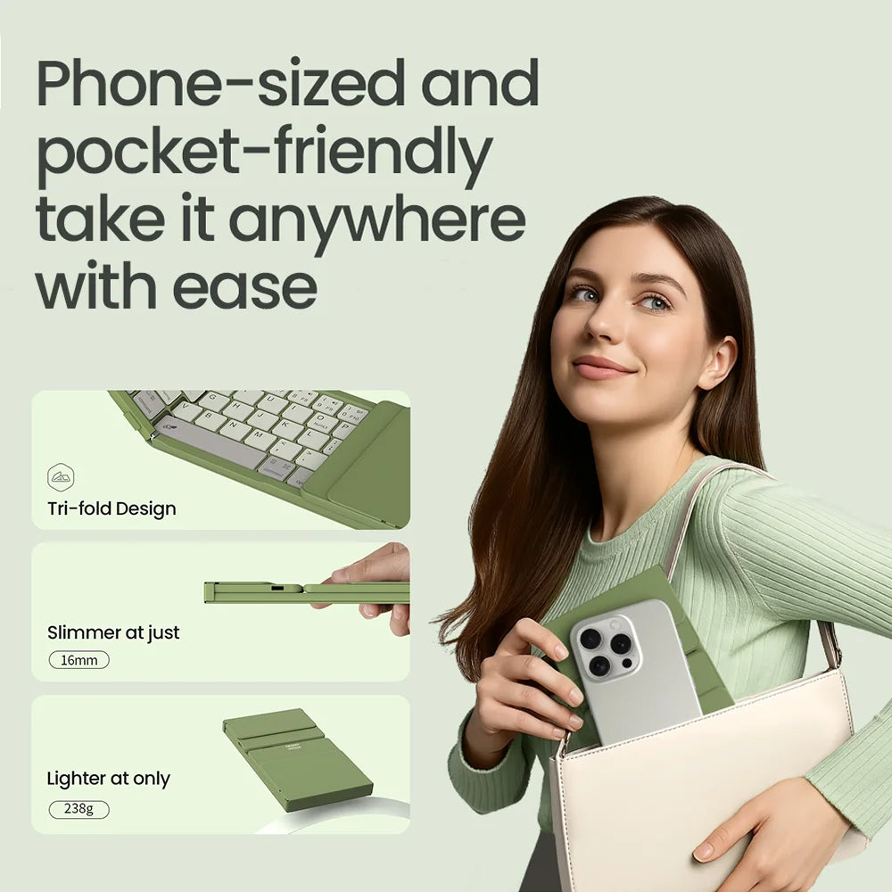 Folding Bluetooth Keyboard For iPads & Tablets by Snagg A Wireless Keyboard