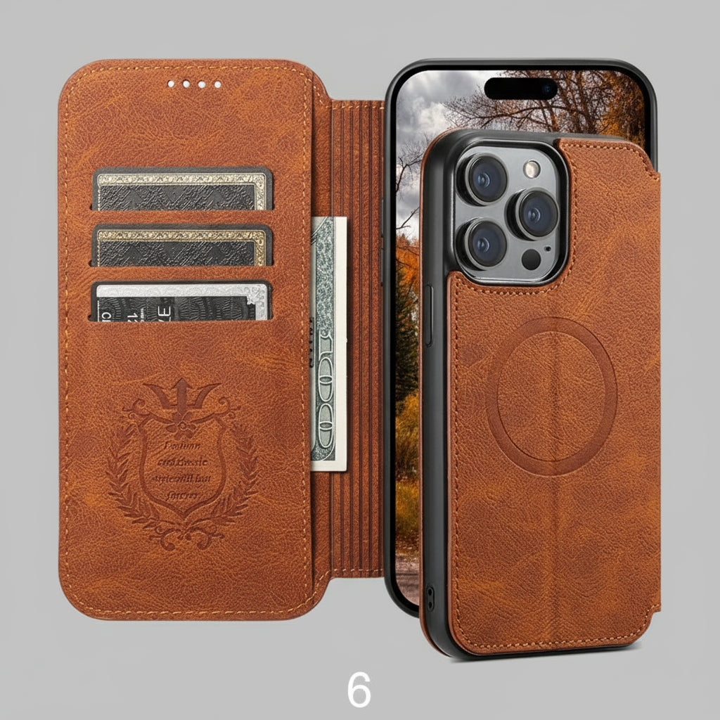 Slim Fit Premium Leather Wallet Case for iPhone 17 Pro Max / Series by Snagg A Phone Case