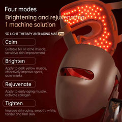 Red Light Therapy LED 4 Colors Facial Mask