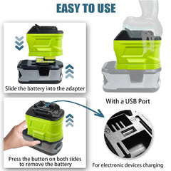 Ryobi 18V battery adapter for Makita, Milwaukee and DeWalt tools – image 8
