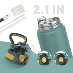 High Performance 700 ML Insulated Sports Flask | Rapid Hydration Straw & All Day Cooling