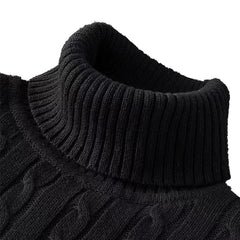 Men’s Essential Turtleneck Pullover | 2026 Winter High-Neck Knitted Sweater