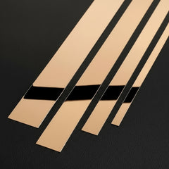 Stainless Steel Decorative Strip by Snagg A Wall Mirror