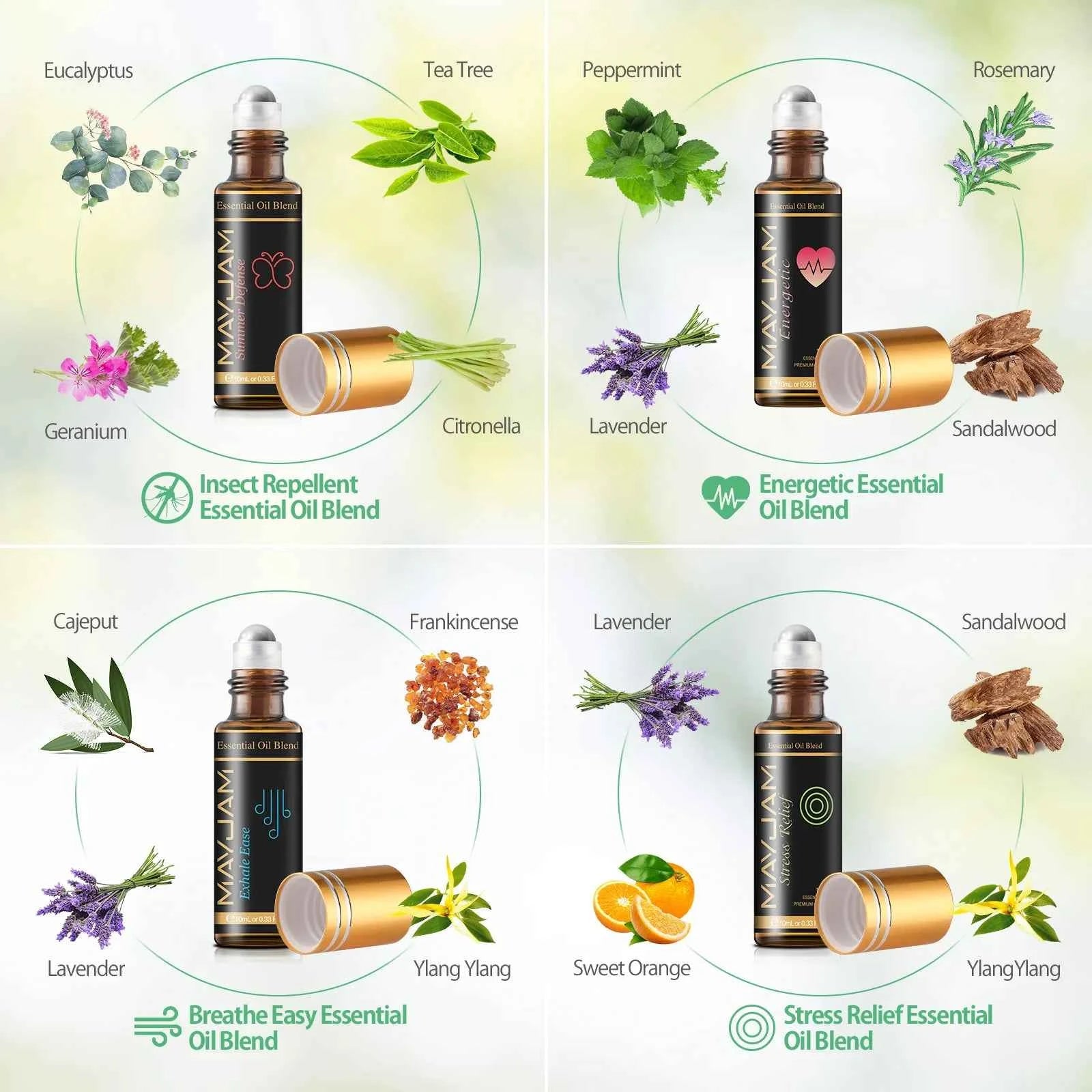28 Bottle Master Aromatherapy Suite – 100% Pure Botanical Library with Targeted Synergy Blends