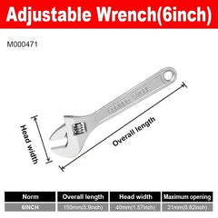 Heavy Duty Adjustable Wrench by Snagg A Wrench Set