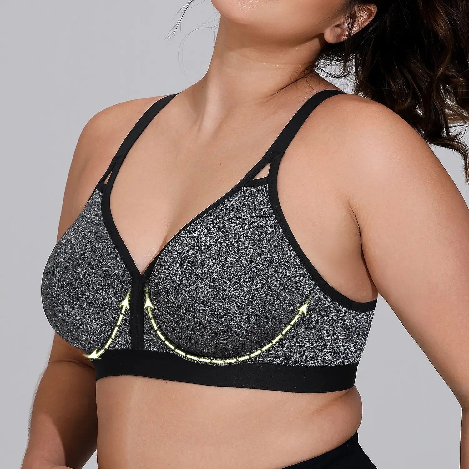 Women’s Plus Size High-Impact Sports Bra by Snagg A Bra