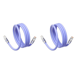 2-Pack USB-C to USB-C 240W PD Cable | Liquid Silicone Zinc Alloy Fast Charging for iPhone Laptop Tablets
