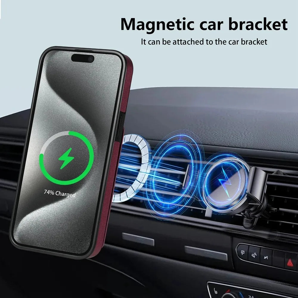 2 in 1 Detachable Card Pocket Magsafe Case – for iPhone 16 Series - Phone Cases & Covers