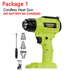 Cordless High Efficiency Heat Gun | 550°C Rapid Heating Tool Compatible With Ryobi 18V Batteries